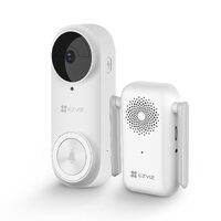 EZVIZ DB2 3MP Wireless Video Doorbell Camera and Plug in Chime with Two Way Talk, PIR Motion and Smart Human Detection