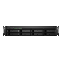 Synology RackStation RS1221+ 8-Bay 3.5" Diskless 4xGbE NAS (2U Rack), AMD Ryzen Quad Core 2.2GHz, 4GB RAM, 2xUSB3, 3 year Wty - Short Depth NAS