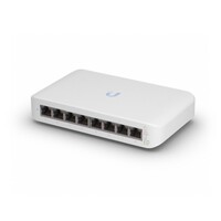 Ubiquiti UniFi Switch Lite 8 PoE, 4x PoE Output Ports, 52W PoE Supply, Fanless, Wall Mount Kit Included