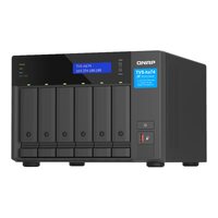 QNAP 6-BAY NAS (NO DISK) INTEL 6-CORE 2.5GHz, 32GB, 2.5GbE(2), M.2(2), PCIe, TWR, 3YR WTY