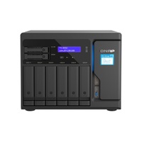 QNAP 6+2-BAY NAS(NO DISK) ATOM 8C 2.8GHz, 8GB, 2.5GbE(2),10GbE(1),PCIe(2),3YR WTY