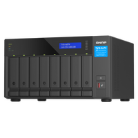 QNAP 8-BAY NAS (NO DISK) INTEL 6-CORE 2.5GHz, 32GB, 2.5GbE(2), M.2(2), PCIe, TWR, 3YR WTY
