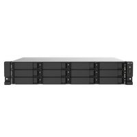 QNAP 12-BAY NAS(NO DISK) AMD QC 2.2GHz, 8GB, 2.5GbE(2), PCIe(2), 2U, RPSU, 3YR WTY