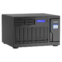 QNAP 8+4 BAY NAS (NO DISK) XEON 6-CORE 3.3GHz, 16GB, 10GbE (2), 2.5GbE(4), TWR, 3YR WTY