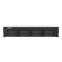 QNAP 8-BAY NAS (NO DISK) AMD QC 2.2GHz, 4GB, 2.5GbE (2), PCIe, RPSU, 2U, 3YR WTY