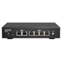 QNAP 6-PORT UNMANAGED SWITCH, 10GbE RJ45(2), 2.5GbE(4), 2YR WTY