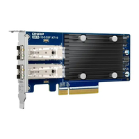 QNAP DUAL PORT SFP+ 10GbE NETWORK EXPANSION CARD, PCIe GEN3 x8, 3YR WTY