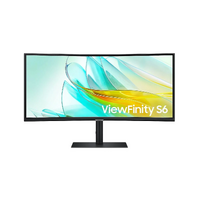Samsung 34" ViewFinity S6 S65UC 2K WQHD 100Hz 90W USB-C Hub VA Curved Monitor LS34C650UAEXXY