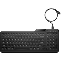 HP 405 Multi-Device Backlit Wired Keyboard - Black [7N7C1AA]