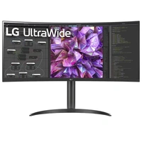 LG UltraWide 34WQ75C-B 34" 2K QHD USB-C LAN IPS Curved Monitor