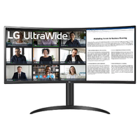 LG UltraWide 34WR55QK-B 34" 2K QHD 100Hz USB-C VA Curved Monitor
