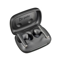HP 7Y8M0AA Poly Voyager Free 60 Carbon Black Earbuds +Basic Charge Case