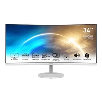MSI PRO MP341CQW 34" UWQHD 100Hz 1ms VA Curved Business Monitor White