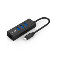 VOLANS VL-HJ45-C2 Aluminium USB-C (Gen 2) to 3-Port Hub & Gigabit Ethernet Adapter