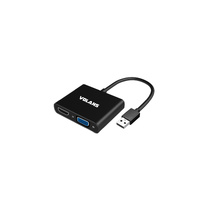 Aluminium USB3.0 to VGA/HDMI Display Converter