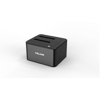 Aluminium 2-Bay USB3.0 HDD Docking Station with Clone