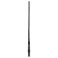 Fibreglass Raydome Antenna - BLACK, 6.6 dBi Gain, Heavy Duty Barrel Style Stainless Steel Spring, Ground Independent, Length 1200mm, 4.5 Metres Loss C