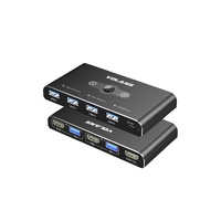 VOLANS VL-KVM3 Dual HDMI 2.0 (4K@60Hz) KVM Switch with 4xUSB3.0 Hub