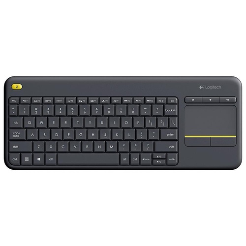 Logitech K400 Plus Wireless Touch Keyboard PC-to-TV control Black 920-007165