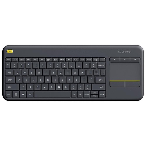 Logitech K400 Plus Wireless Touch Keyboard PC-to-TV control Black 920-007165