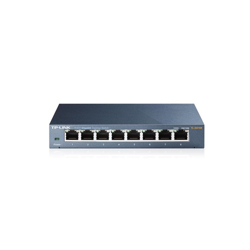 TP-Link TL-SG108 8-Port Desktop Gigabit Switch, 8 10/100/1000M RJ45 Ports