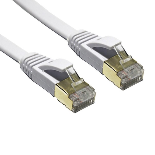 Edimax 1m White Shielded Cat7 Flat Network Cable EA3-010SFW