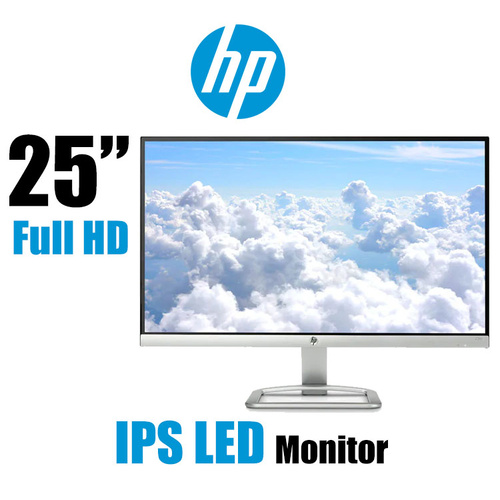25" HP 25es T3M82AA Full HD IPS LED Monitor 1920x1080 16:9 7ms Tilt VGA HDMI 1-Year Warranty