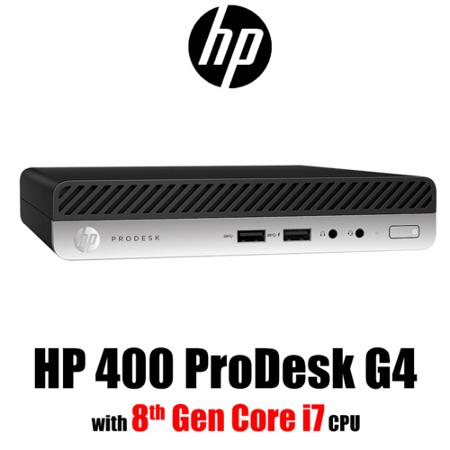 HP 400 ProDesk G4 DM, I7-8700T, 8GB, 256GB SSD, W10P64, 1-1-1 (4VG39PA)