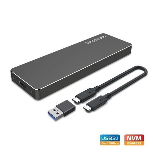 Simplecom SE503 NVMe PCIe M.2 SSD to USB 3.1 Gen 2 Type-C External SSD Enclosure