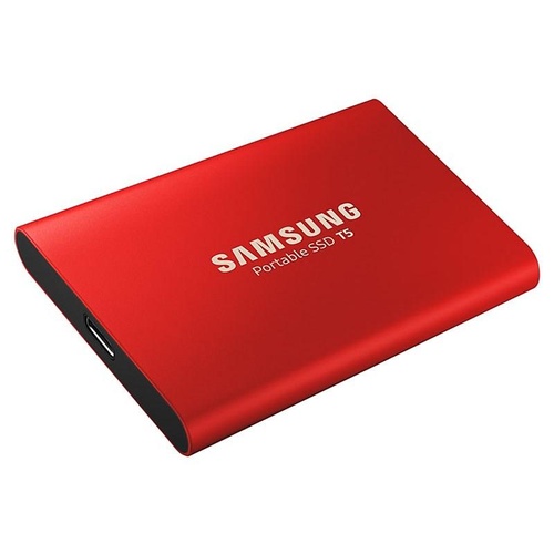 1TB Samsung T5 Portable SSD MU-PA1T0R/WW Red
