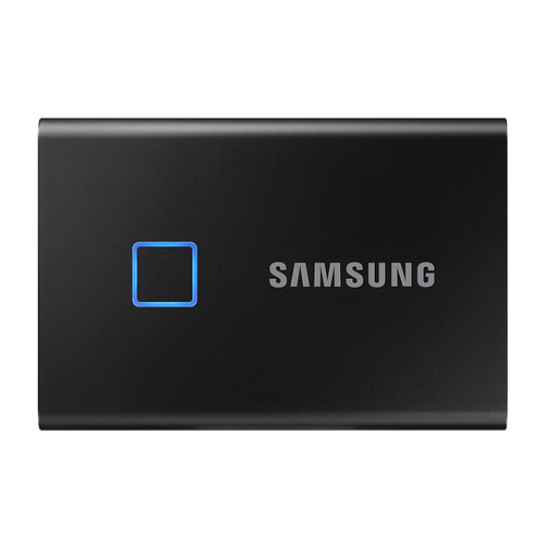 Samsung 1TB T7 Touch Portable SSD MU-PC1T0K/WW Black Finger Scanning Bio Security