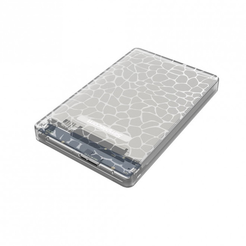 Simplecom SE101 Compact Tool-Free 2.5`` SATA to USB 3.0 HDD/SSD Enclosure Clear