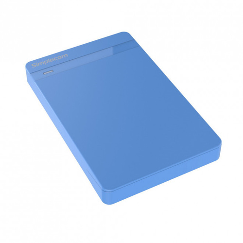 Simplecom SE203-BL Tool Free 2.5" SATA HDD SSD to USB 3.0 Hard Drive Enclosure