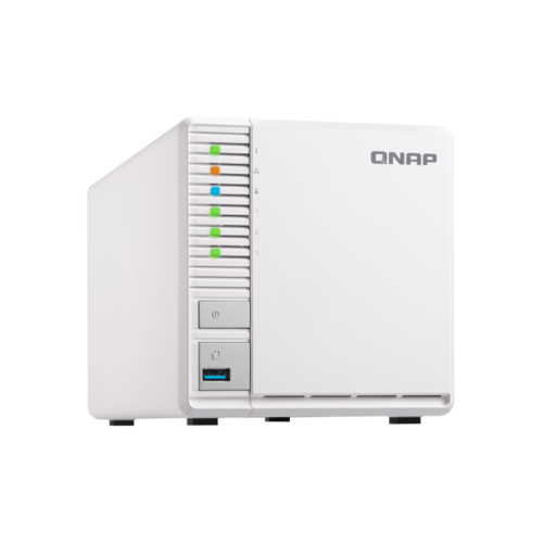 QNAP TS-328 3-bay NAS, ARM Quad-core 1.4GHz, 2GB DDR4 RAM, 2.5"/3.5" SATA HDDs, 2xUSB3.0, 1xUSB2.0, 2y RTB