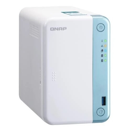 QNAP TS-251D-4G 2-Bay NAS, Intel Celeron J4005 2.0GHz Dual Core (up to 2.70GHz), 4GB DDR4 SODIMM RAM (1x4GB, 2 DIMM slots, max 8