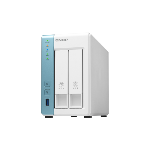 QNAP TS-231K 2-Bay TurboNAS, Alpine AL-214 ARM v7 Quad-core 1.7Ghz CPU, 1GB RAM, SATA 6Gb/s, 2x GbE LAN, 3 x USB3.0, HDD hot-swa