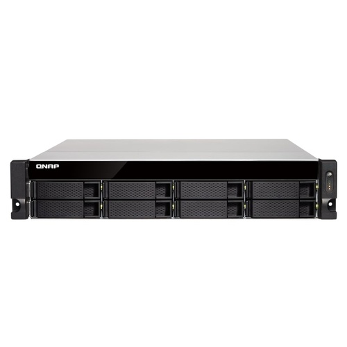 QNAP TS-832PXU-RP-4G 8-Bay 2U rackmount NAS Cortex-A57 quad-core 1.7GHz CPU, 4GB DDR4 UDIMM RAM (max 16GB), SATA 6Gb/s, redundan