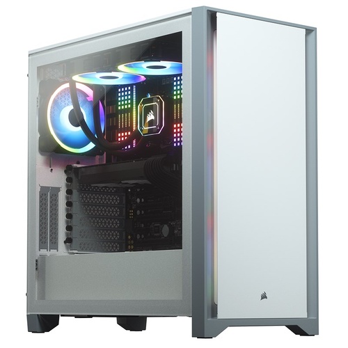 Corsair Carbide Series 4000D Solid Steel Tempered Glass White Mid Tower Case
