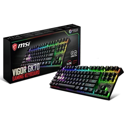 MSI Vigor GK70 CS RGB Mechanical Gaming Keyboard - Cheery MX Silver