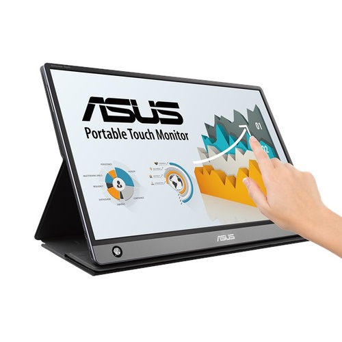ASUS ZenScreen Touch MB16AMT 15.6" FHD 10-point Touch Bulit-in Battery Portable USB-C Monitor