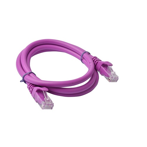 8Ware Cat6a UTP Ethernet Cable 1m Snagless Purple