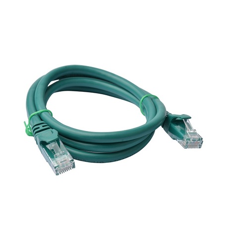 8Ware Cat6a UTP Ethernet Cable 1m Snagless Green