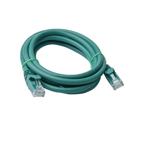 8Ware Cat6a UTP Ethernet Cable 2m Snagless Green