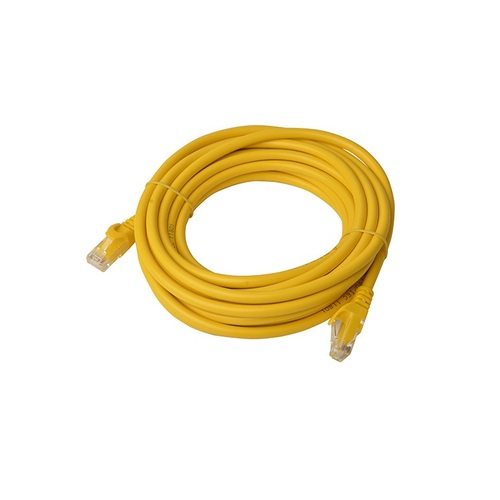 8Ware Cat6a UTP Ethernet Cable 5m Snagless Yellow