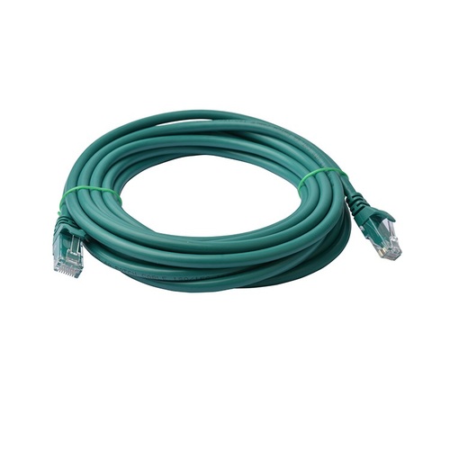 8Ware Cat6a UTP Ethernet Cable 10m Snagless Green