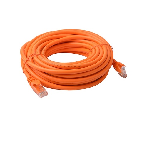 8Ware Cat6a UTP Ethernet Cable 10m Snagless Orange