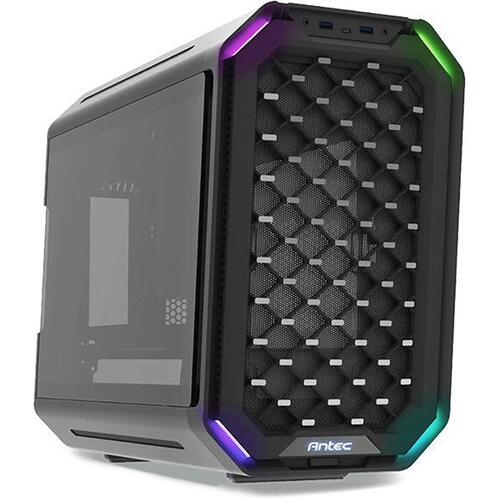 Antec Dark Cube Tempered Glass Mesh Dual Front Panel Futuristic Micro Tower Case