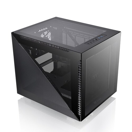 Thermaltake Divider 200 Tempered Glass Micro Tower Case Black Edition