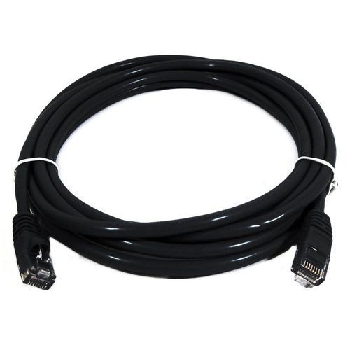 8Ware Cat 6a UTP Ethernet Cable, Snagless - 0.25m (25cm) Black PL6A-0.25BLK