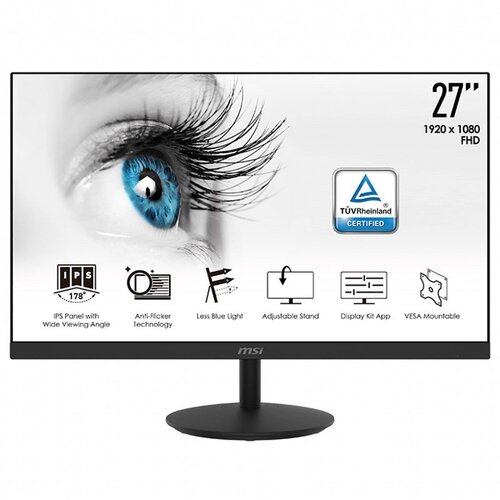 MSI PRO MP271 27" Full HD 75Hz Anti-Glare IPS Business Monitor